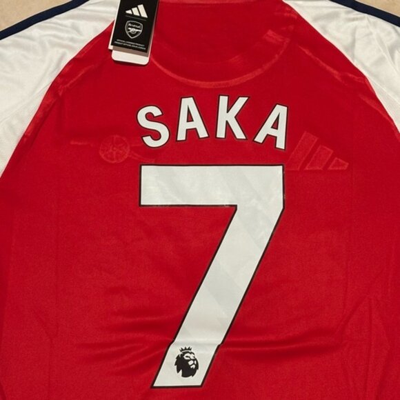 England Inglaterra Arsenal Bukayo Zara Jersey # 7 , Unisex - Picture 3 of 16